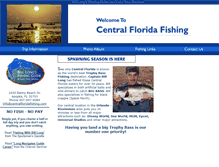 Tablet Screenshot of centralfloridafishing.com
